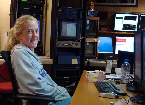 Kelly Curtis, sonar operator with Williamson & Associates.