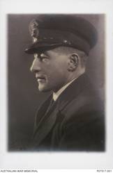 Studio portrait of Engine Room Artificer 1st Class (ERA1) Ivo Ignatius Bibby, RAN, of Bondi, NSW. ERA1 Bibby enlisted in the Australian Imperial Force on 29 July 1918, and embarked from Sydney with the 16th (Victorian) Reinforcements on the SS Carpentatia on 7 November 1918. With the end of the war, the troopship was recalled and he was demobilised. He joined the Royal Australian Navy on 9 July 1920 and served on various ships and shore establishments through the 1920s and 1930s, including serving in England during the commissioning of the submarines HMAS Otway, HMAS Ovens and HMAS Oberon. On 2 June 1938 he joined the crew of HMAS Sydney [II]. He was killed in action on 20 November 1941, when the Sydney was sunk with the loss of all hands by the German raider Kormoran.