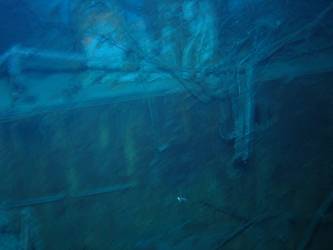 Wreckage adjacent to X turret