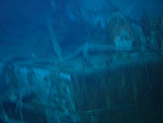 Wreckage adjacent to X turret