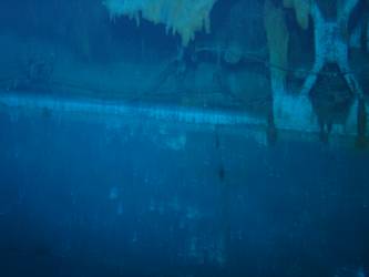 Ship's port side fwd below 4-inch gun deck