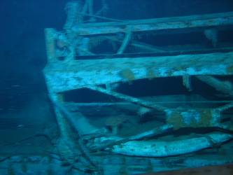 Port side aft cradle for 27-foot whaler