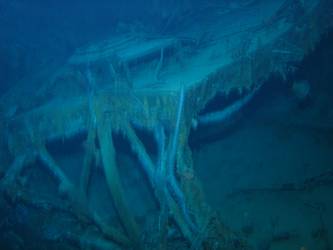 Damaged port .5 inch machine gun sponson