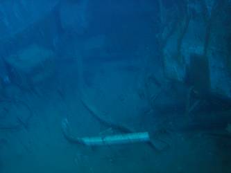 B gun deck and forward end of superstructure