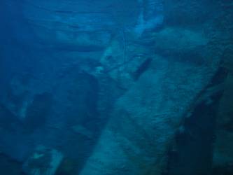 The break in deck forward of A gun turret