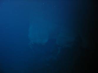 Break in foredeck of hull