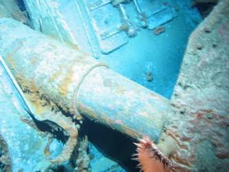 Shell hit beneath A turret sighting ports
