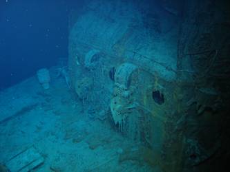 Forward screen of superstructure. Captain's sea cabin