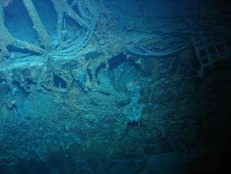 Damage below sponson for .5 inch machine gun mount
