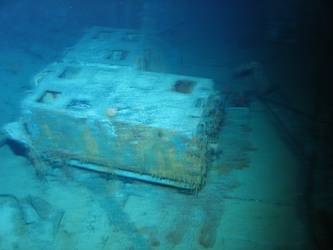 4-inch ready use lockers lying on 4-inch gun deck