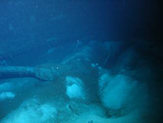 Second of  ship's port screws on seabed