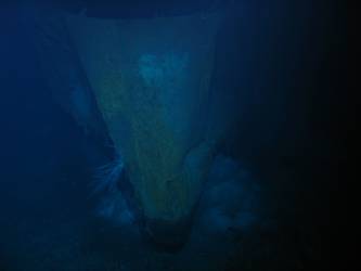 Ship's stern as viewed from rear