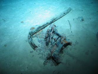 Remnants of 18-inch signalling projector