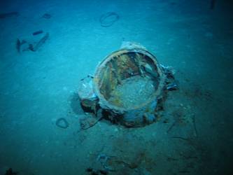 Remnants of 36-inch searchlight