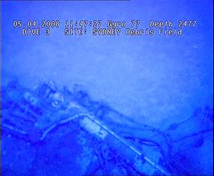 HMAS Sydney (II) Debris Field - ROV Dive 03 - 5 April 2008 - 11:47