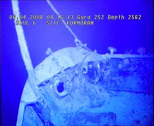HSK Kormoran Wreck - ROV Dive 06 - 7 April 2008 - 04:15