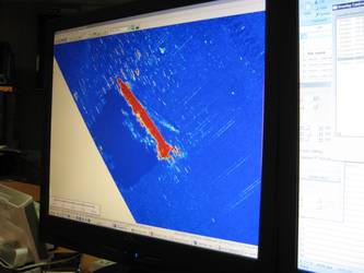 Sonar image of the HMAS Sydney wreck