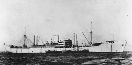 HSK Kormoran at sea, starboard side