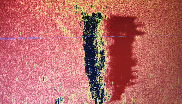 Sonar scan of Sydney wreckage