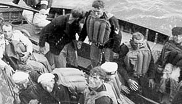 German survivors being recovered